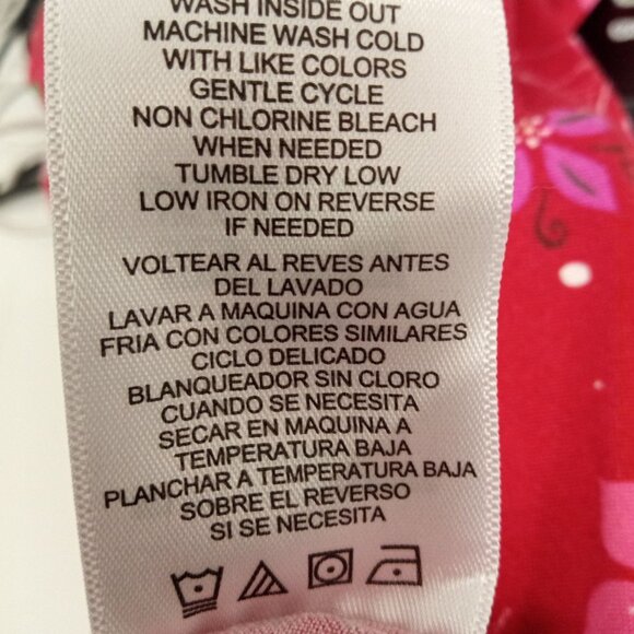 Disney Girl's Red Holiday Print Skater Style Dress Size Medium 7/8 - Picture 8 of 8